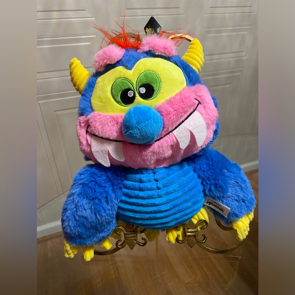 NWT My Pet Monster Dog Toy - Squeak & Crinkle Plush - 12" - Hasbro